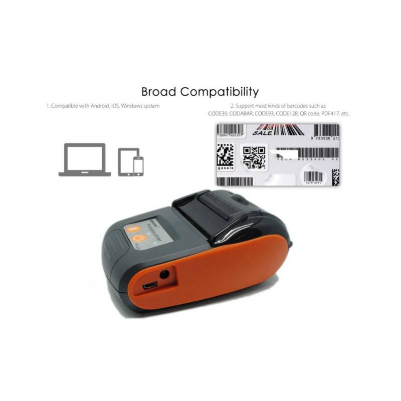 Impresora térmica Portátil Bluetooth GOOJPRT PT210 58mm