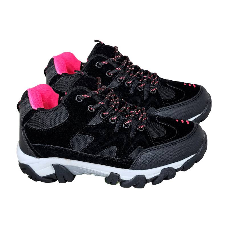 GENERICO Zapatillas Outdoor Invierno Mujer Negro Fucsia 3133