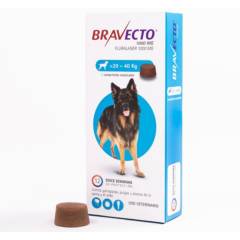 BRAVECTO - Bravecto Perro 20 a 40 kg 3 meses de proteccion
