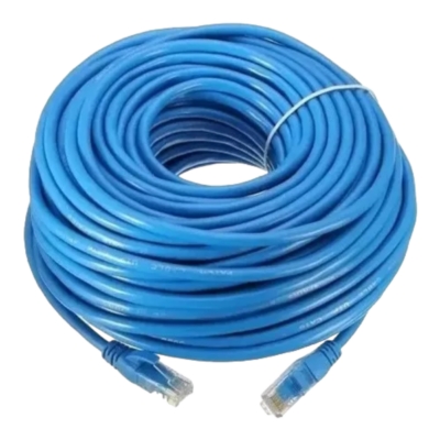 Cable Red Utp Cat 5e Lan 3 Metros Conector Funda Sellado