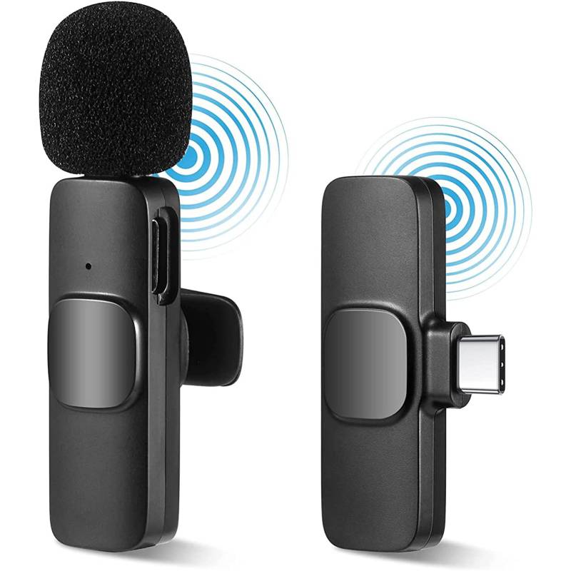 GENERICO Microfono Inalambrico Para Android Microfono Lavalier Usb C.