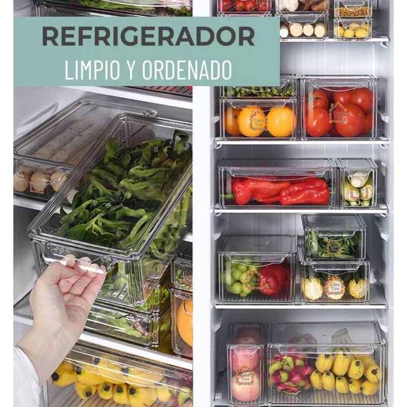 CASATUA Contenedores Alimento Organizar Refrigerador Set 7