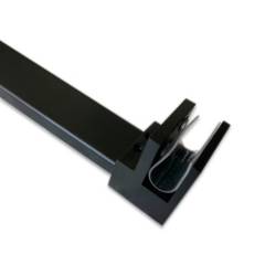 DELL ORTO - Brazo Tensor Para Mamparas 100cm Acero Inoxidable Negro Mate - Vidrio 8mm