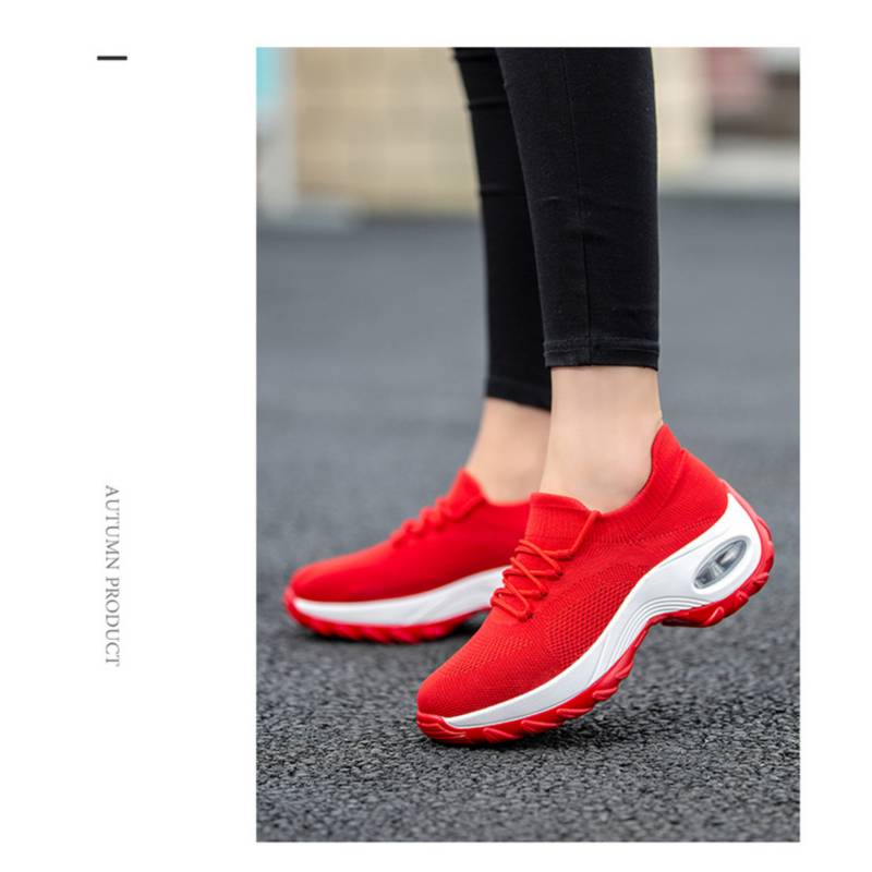 Zapatos deportivos casuales para mujer - rojo. | falabella.com