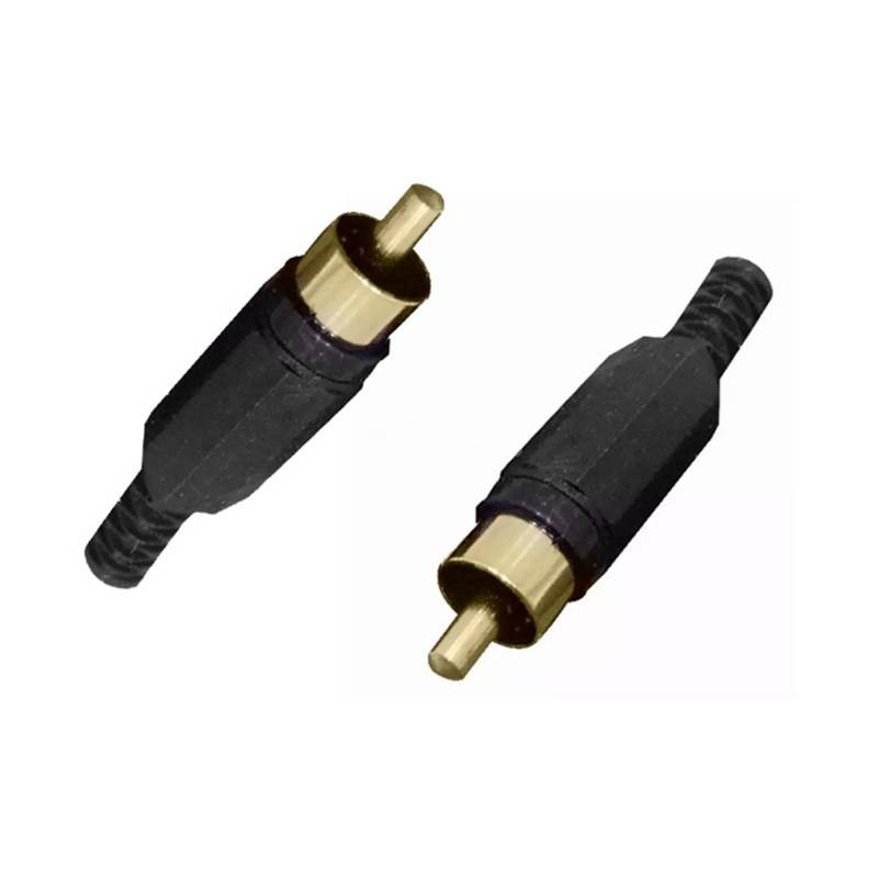 Macrotel Conector Terminal Tipo Rca Macho Pack 2 Unidades Ma 5951 