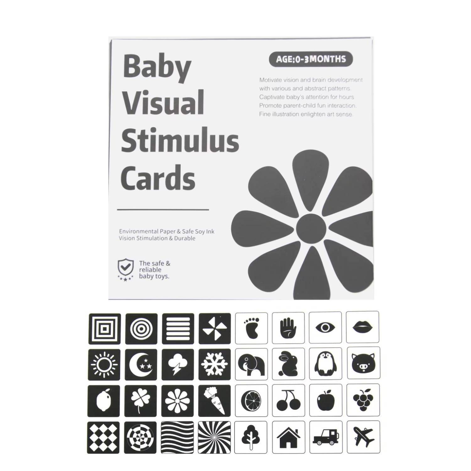 Tarjetas de estimulación visual para bebés • $56.000
