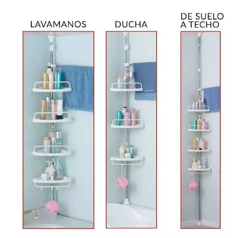 Esquinero Ducha Repisa Ducha Organizador Ducha Vertical