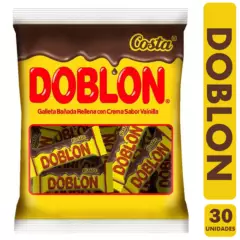 COSTA - Doblón - Galleta Bañada En Chocolate Costa (bolsa Con 30 Un)