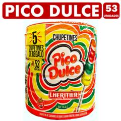 LHERITIER - Pico Dulce - Chupetines (Pote Con 48 Unidades)