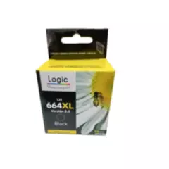 LOGIC - Tinta compatible con HP 664 XL Negro 18ml para 600 Copias HP664