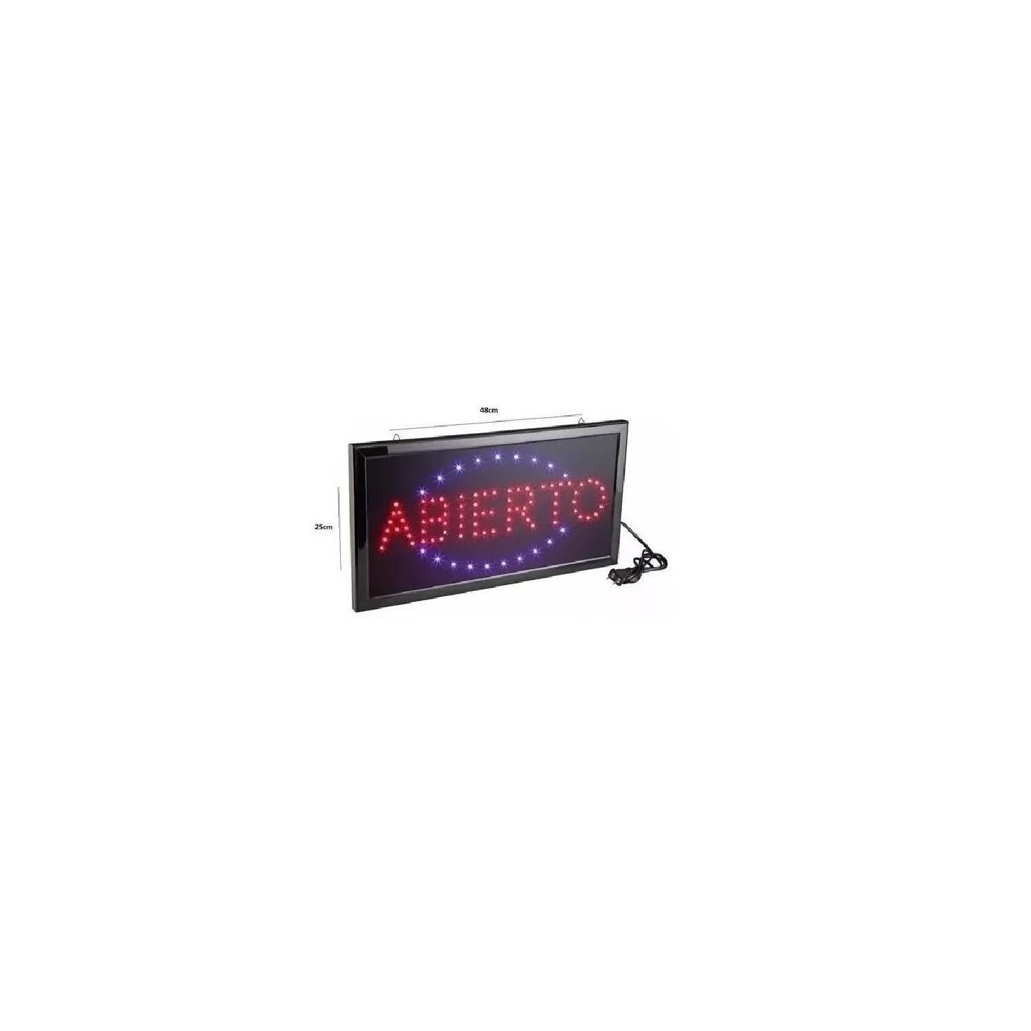 GENERICO Letreros Luminoso Led 48cm x 25cm ABIERTO…