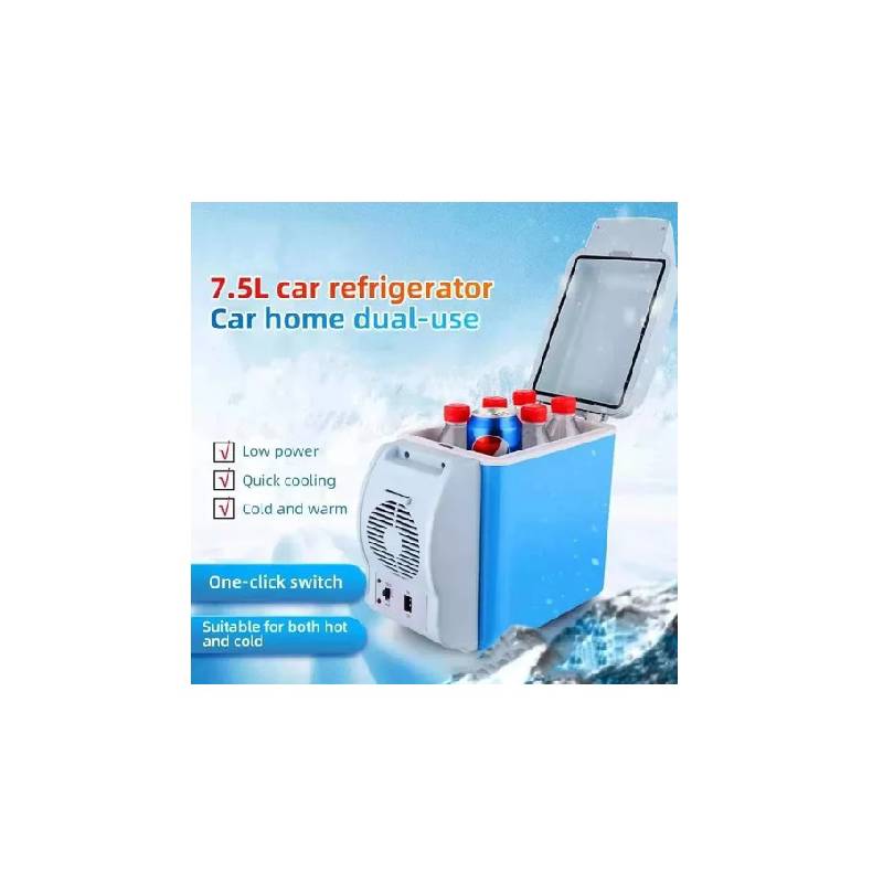 MINI REFRIGERADOR PORTATIL AUTO CASA 12V 220V 10 LITROS / 271035