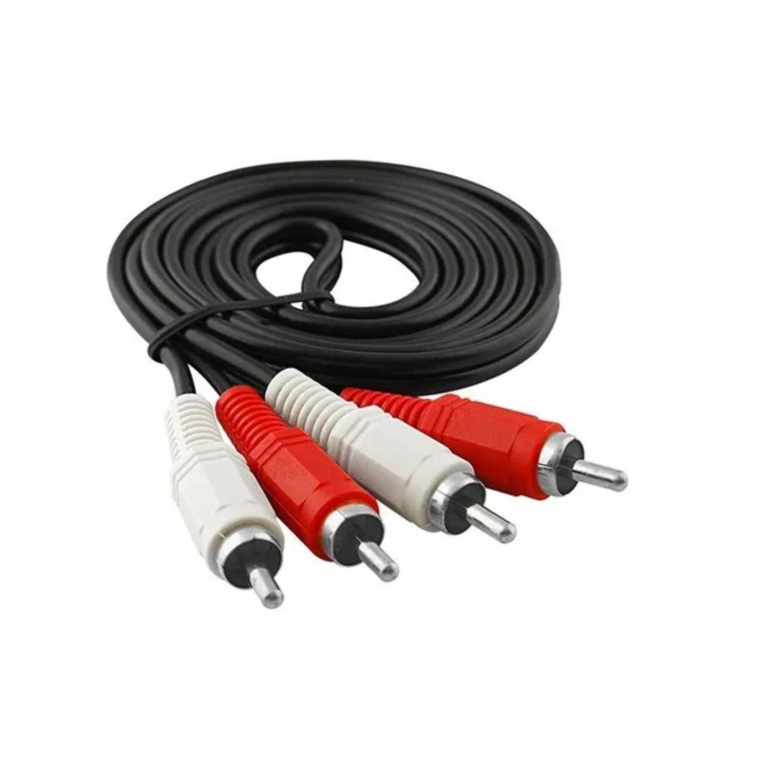 Cable audio 2x2 RCA, 1.5 metros negro - Venprotech