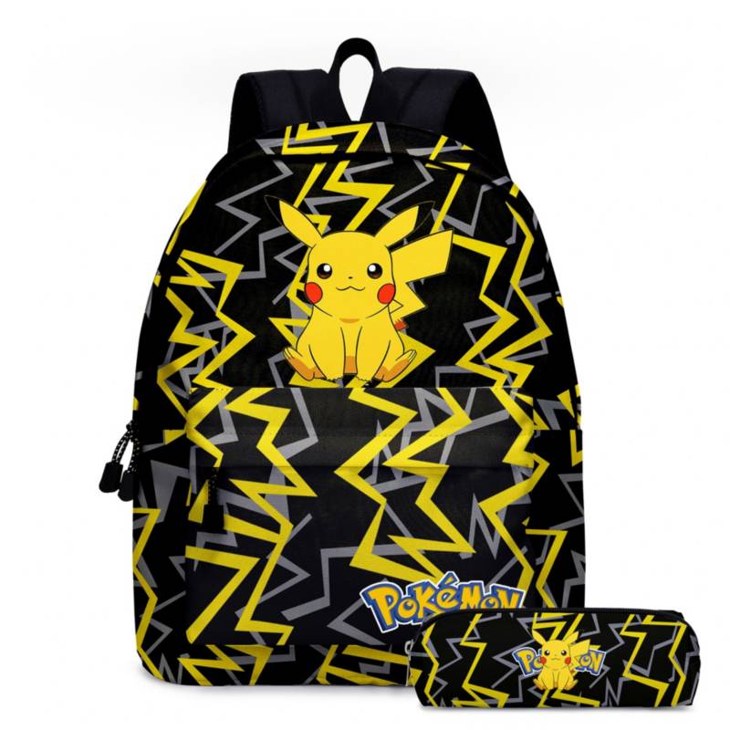 GENERICO - Set de Estuche y mochila Pokémon Pikachu