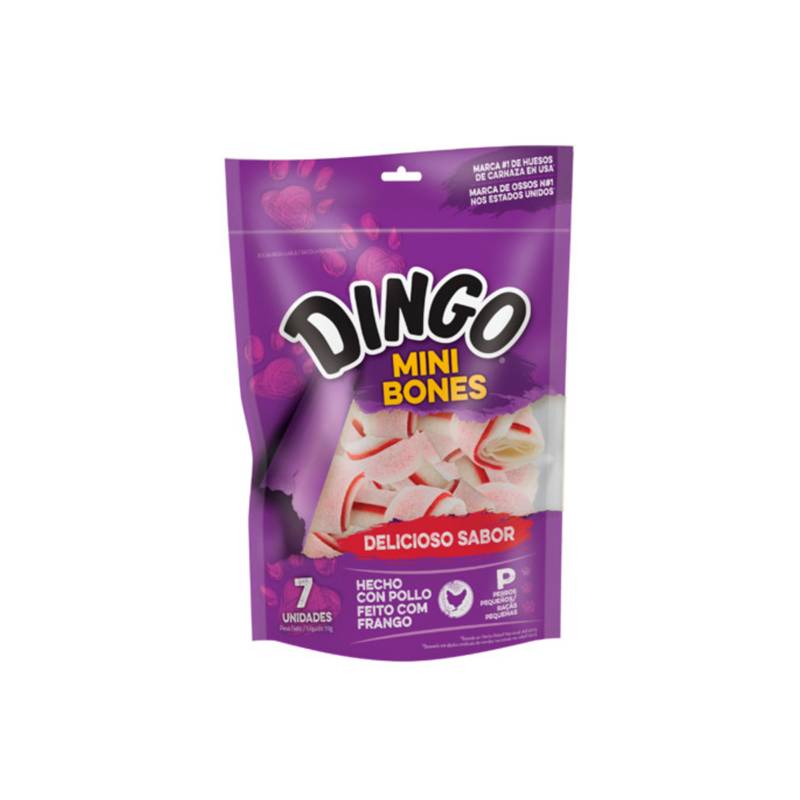 DINGO - Snack Para Perros Dingo Huesos Mini Bones 7 x 10 g