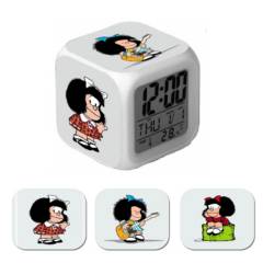 GENERICO - Reloj Cubo  Led Mafalda  Despertador