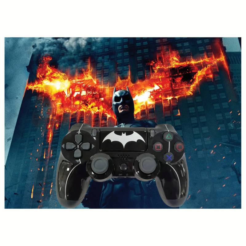 GENERICO PS4 playstation 4 v2 control modelo batman Negro 
