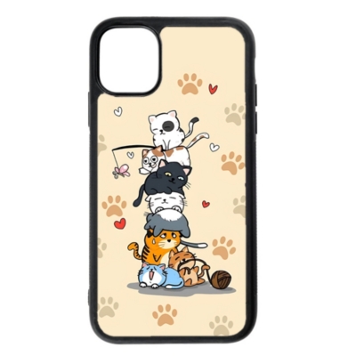 GENERICO Carcasa Funda para iPhone 13 mini gatitos Diseño 10