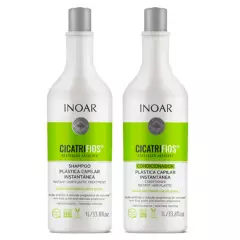 INOAR - Kit Duo Shampoo Y Acondicionador Cicatrifios Inoar 1 Lt