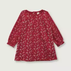 OPALINE - Vestido de niña con corte en v rojo (06M a 4A)