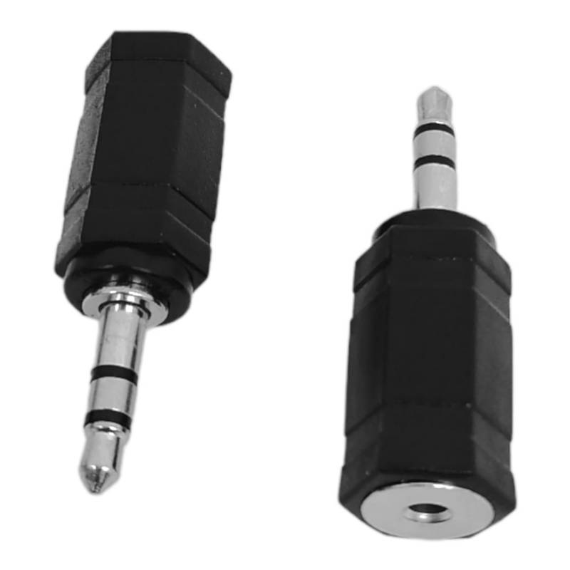 GENERICO Adaptador Audio Jack 6.3 mm Hembra a Plug 3,5 mm Macho