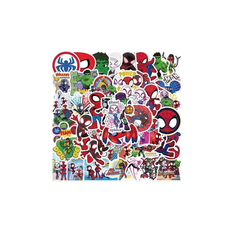 GENERICO 50 Stickers Spiderman - Etiquetas Autoadhesivas Modelo A2 |  