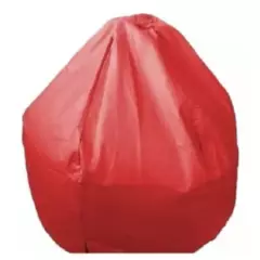 REHUCE - Puff eco cuero tamaño XL - Rojo