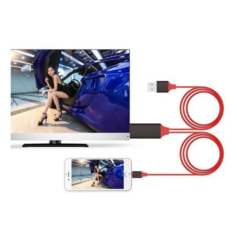 GENERICO Cable Adaptador Lightning iPhone Usb A Hdmi Tv