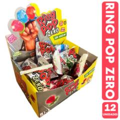 GENERICO - Ring Pop Zero - Anillos De Caramelo (Caja Con 12 Unidades)