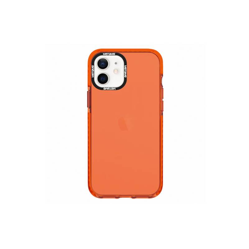 MOTOMO - Carcasa Motomo Clear Color iPhone 14 Pro Naranjo