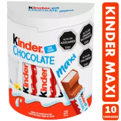 KINDER - Kinder Maxi - Chocolate De Leche (Caja con 10 Unidades)
