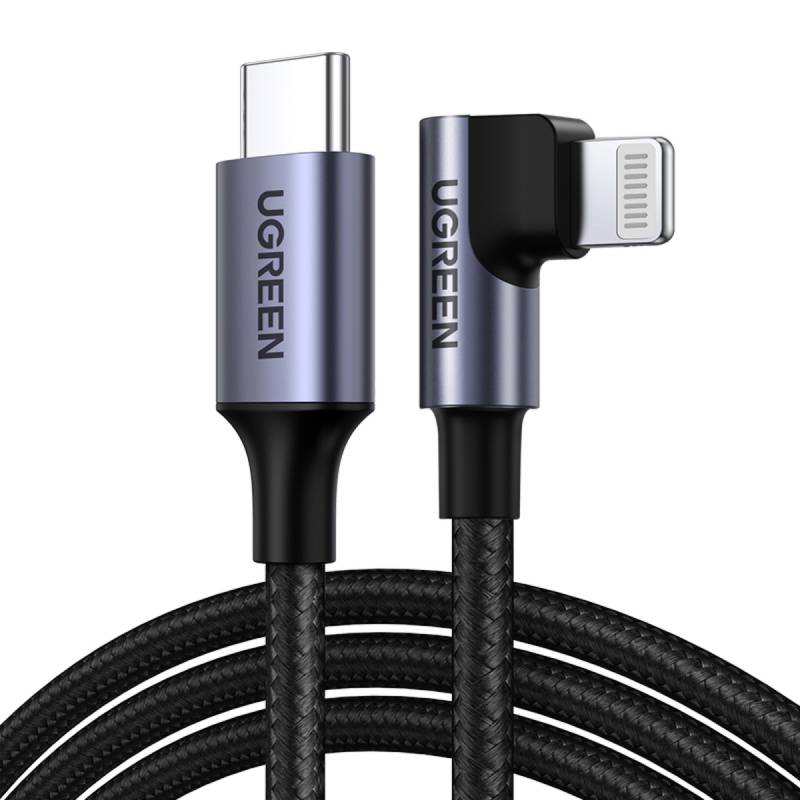 UGREEN - Cable Lightning en ángulo a Tipo-C 2.0 2m UGREEN