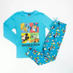 DISNEY - Pijama Niño Mickey Crew Azul Disney
