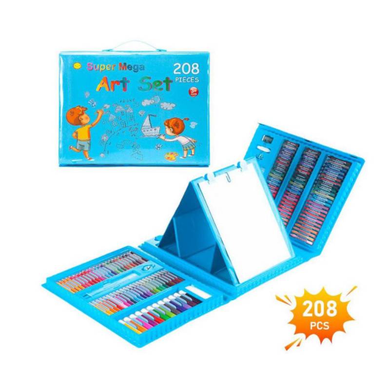 Estuche De Colores Para Arte Y Dibujo Set 208pzs Para Niños