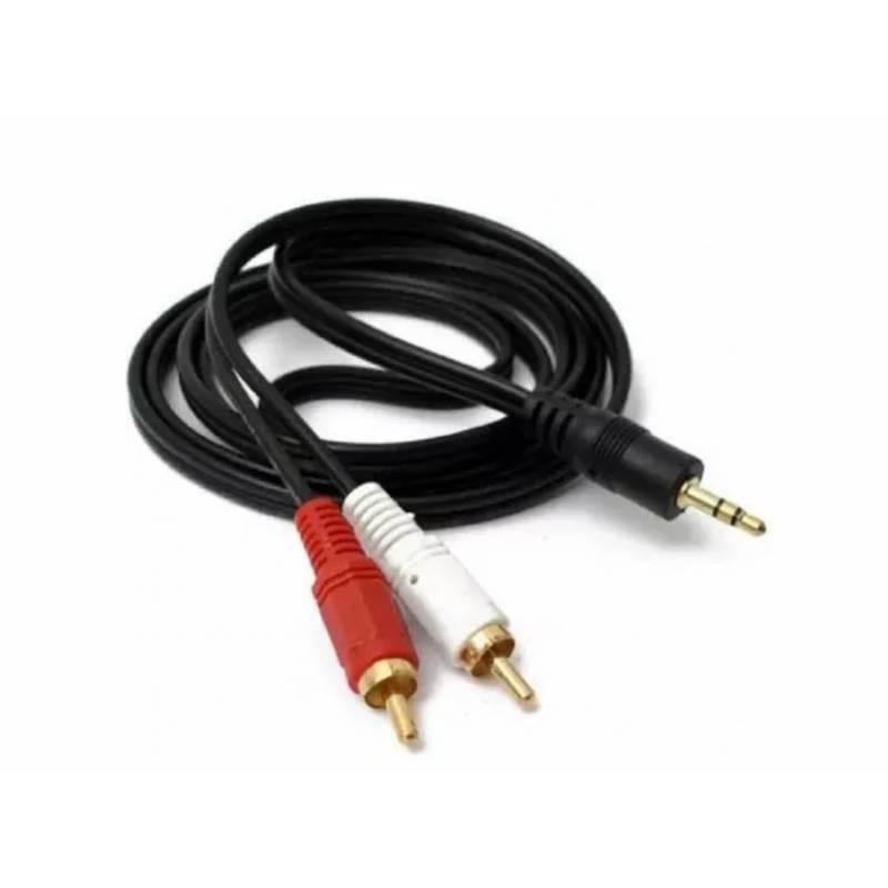 GENERICO - Cable Auxiliar Stereo A Rca Macho Macho - Jack 3.5 Audio