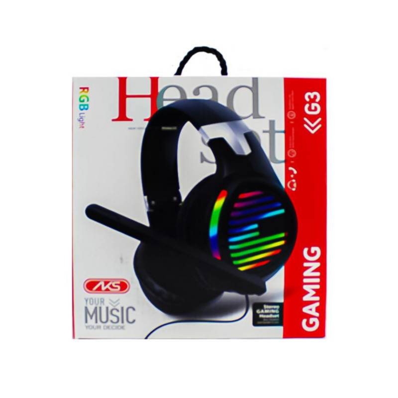 GENERICO Audifonos Auriculares A5 Gamer Cable Usb Led headset
