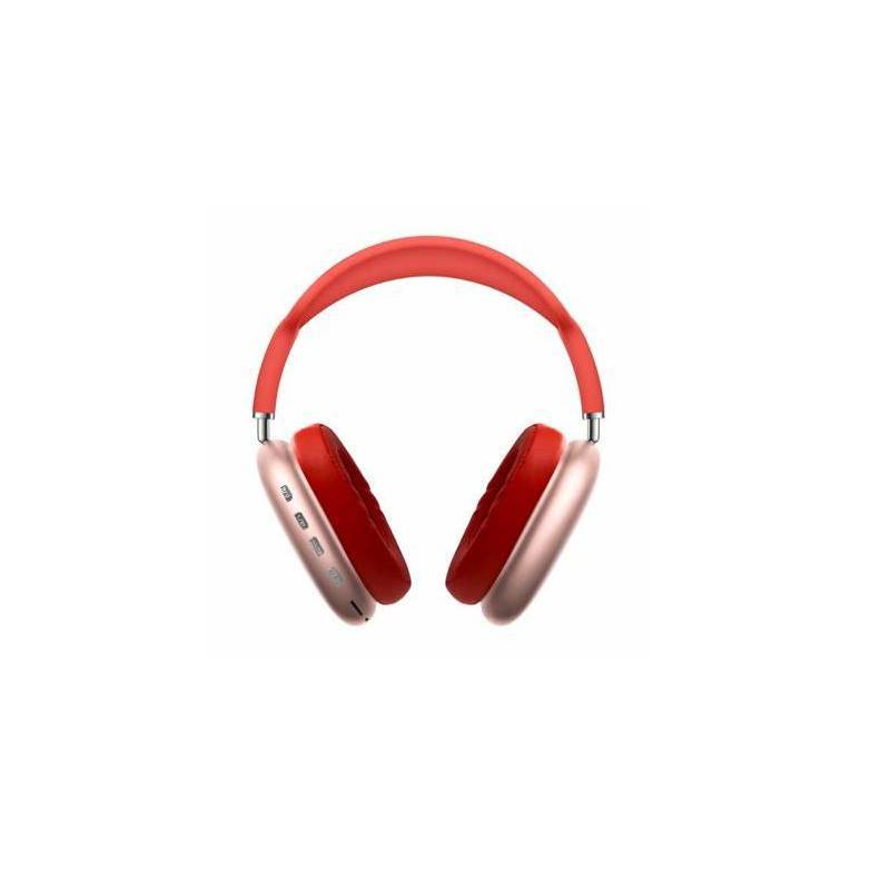 GENERICO Auriculares Inalámbricos Bluetooth P9 Plus Cancelación Ruido Rojo