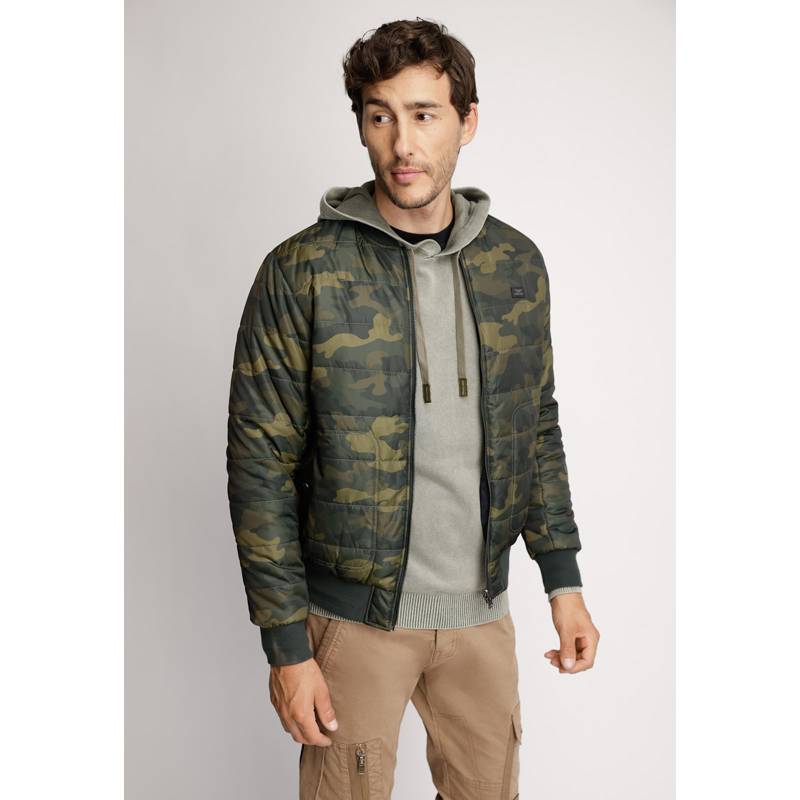 Chaqueta Bomber Verde Camuflaje