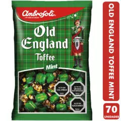 AMBROSOLI - Old England Toffee Mint - Menta (Bolsa Con 70 Unidades)