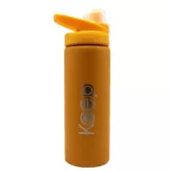 KEEP - Botella de Metal 600ml Amarillo Keep Libre BPA