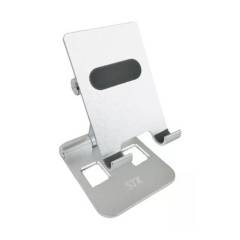 STRIKER - Soporte Teléfono Celular Tablet Portátil Blanco De Aluminio