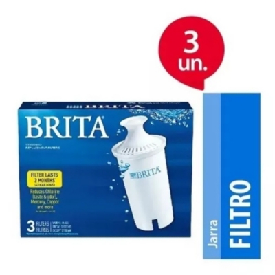 Brita Filtro de agua de repuesto para jarras, 3 unidades
