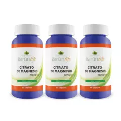 KARUNLIFE - Citrato De Magnesio Premium - Pack 270 Capsulas