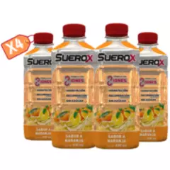 SUEROX - Suerox Bebida Hidratante Sabor Naranja 630ml - Pack X4
