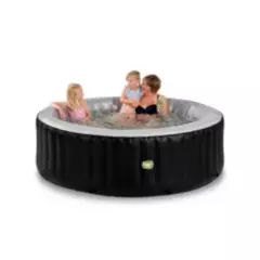 EXIT - Hot Tub Deluxe Spa Inflable Exit Toys PVC Negro 5 a 6 Pers. 204x65cm