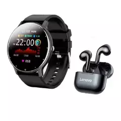 LENOVO - Audífonos Lenovo LP40-Negro y Smartwatch Toumi Fit 2 Negro