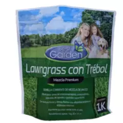 BEST GARDEN - Semilla De Césped Lawngrass Ctrébol Premium 1kg Best Garden
