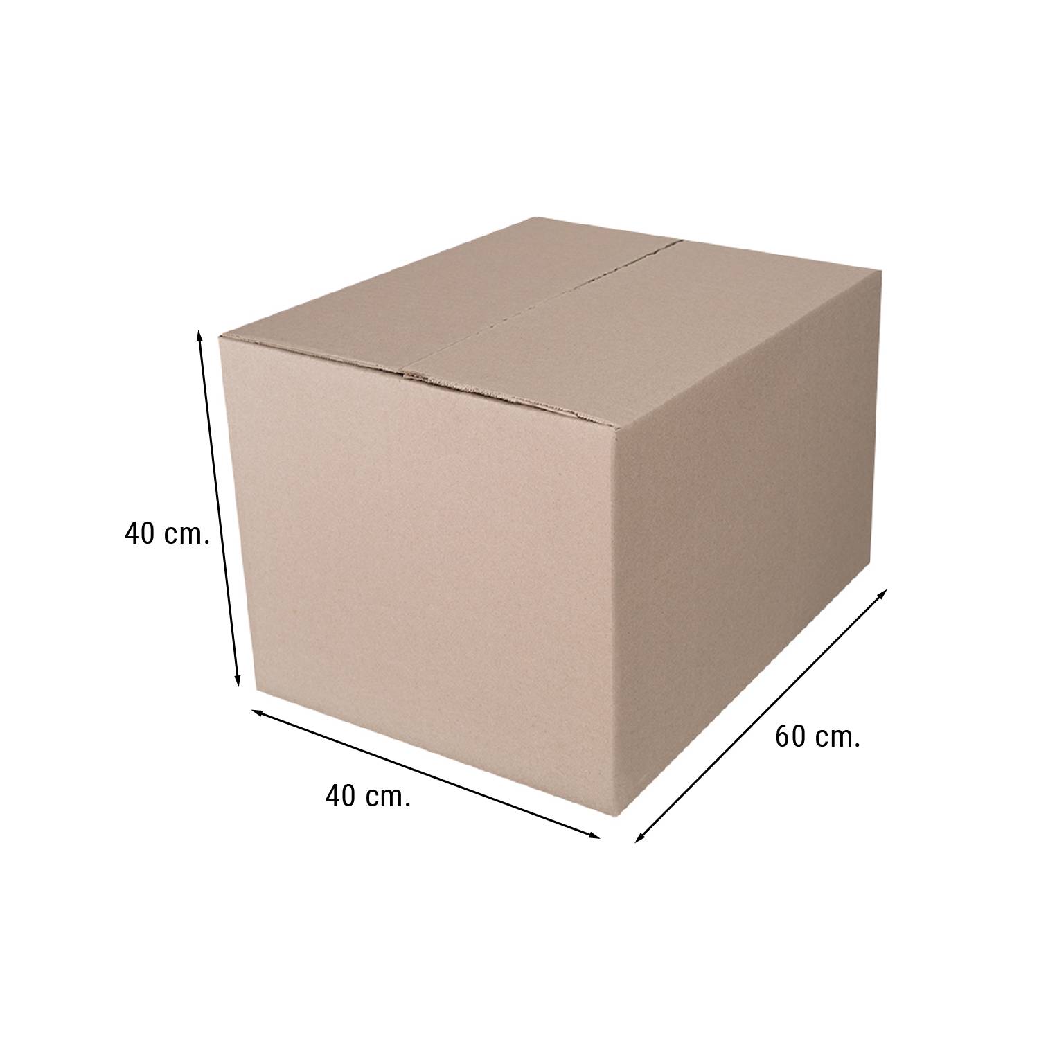 GENERICO Pack 5 Cajas de Cartón 12 c Embalaje 60x40x40 cm