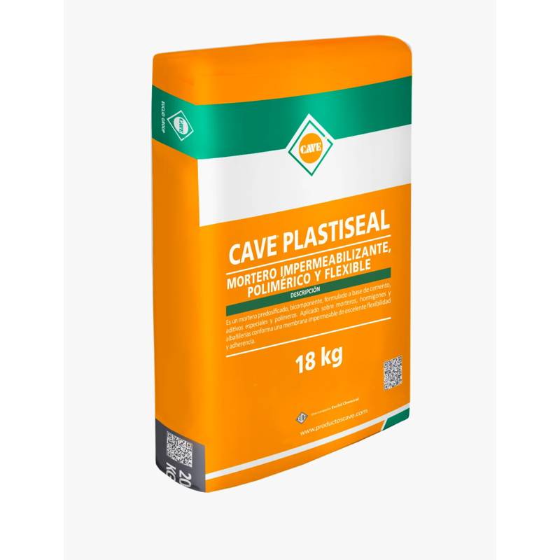 CAVE Cave Plastiseal Gris - Impermeabilizante bicomponente, saco 20 Kg