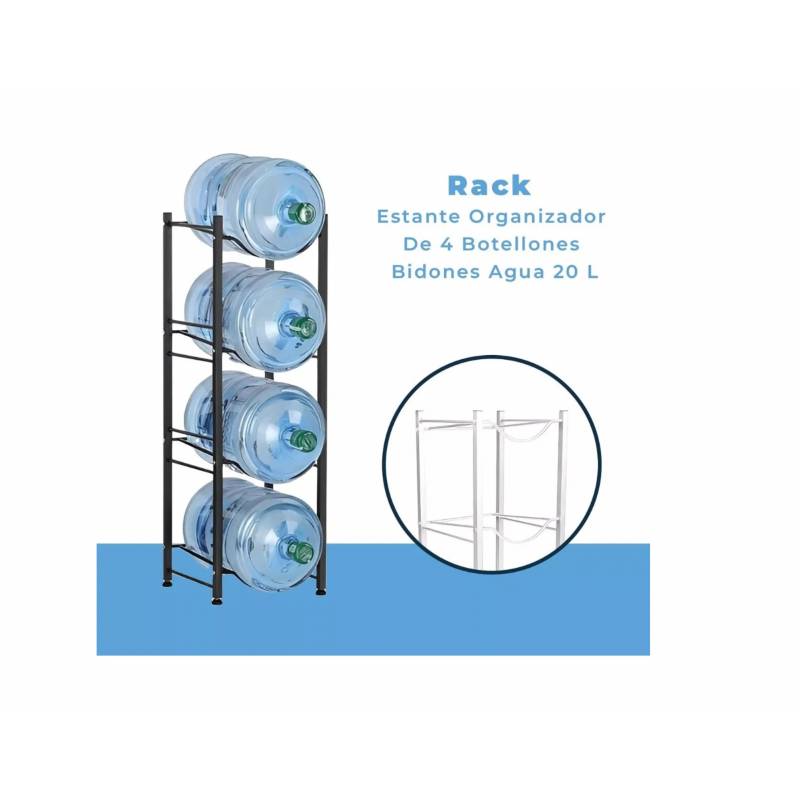 Rack Estante Organizador 10 Con Bidones Agua 20 Lts – KACHAI SPA